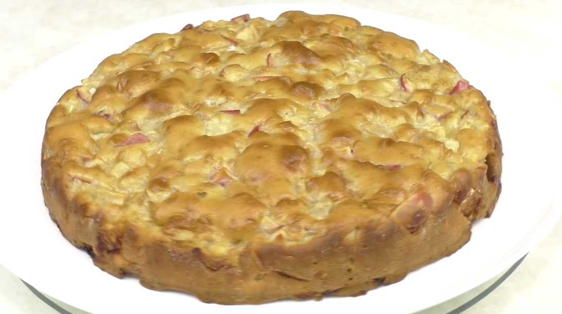 Заливной пирог с яблоками пошаговый рецепт