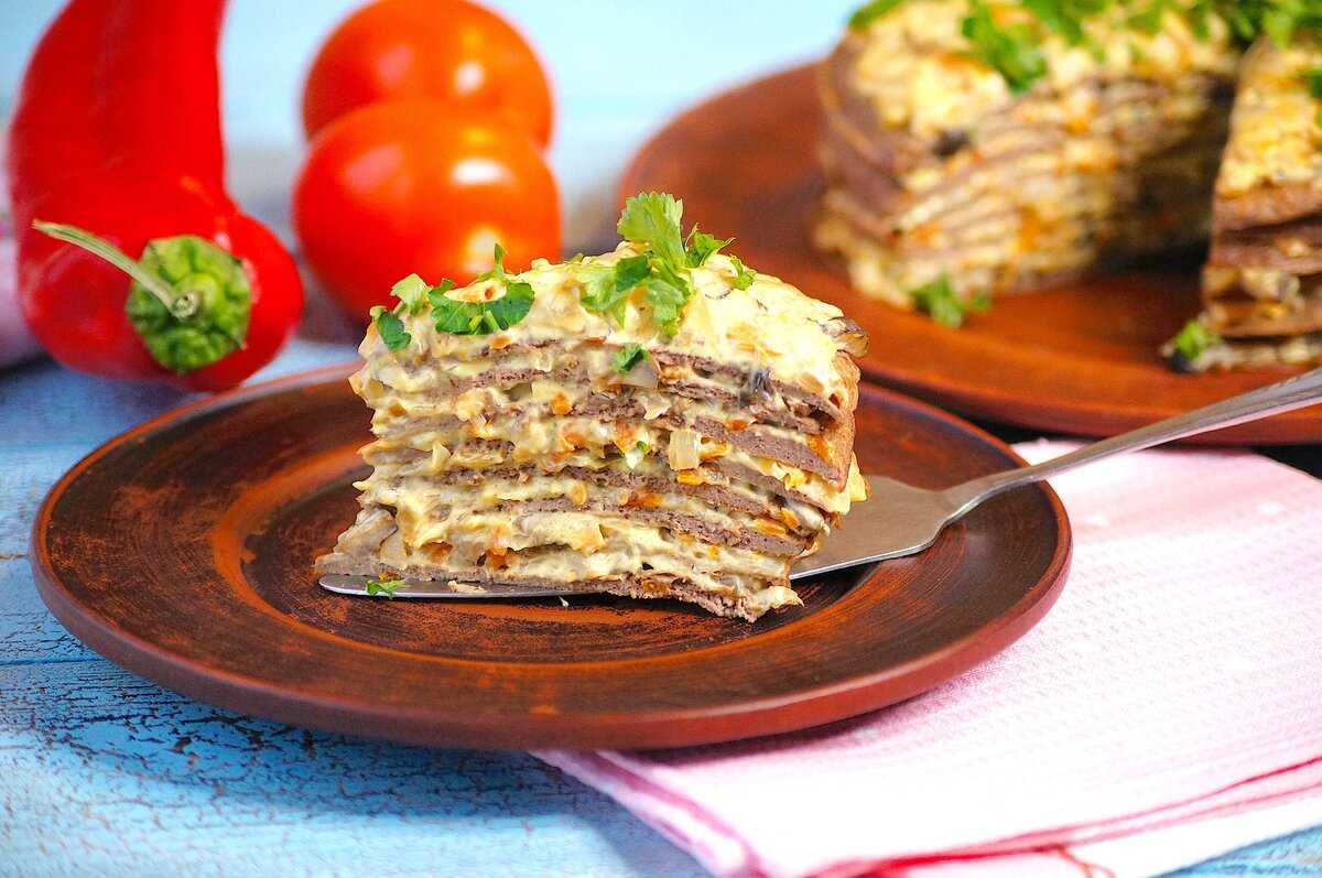 Печеночный торт из куриной печени