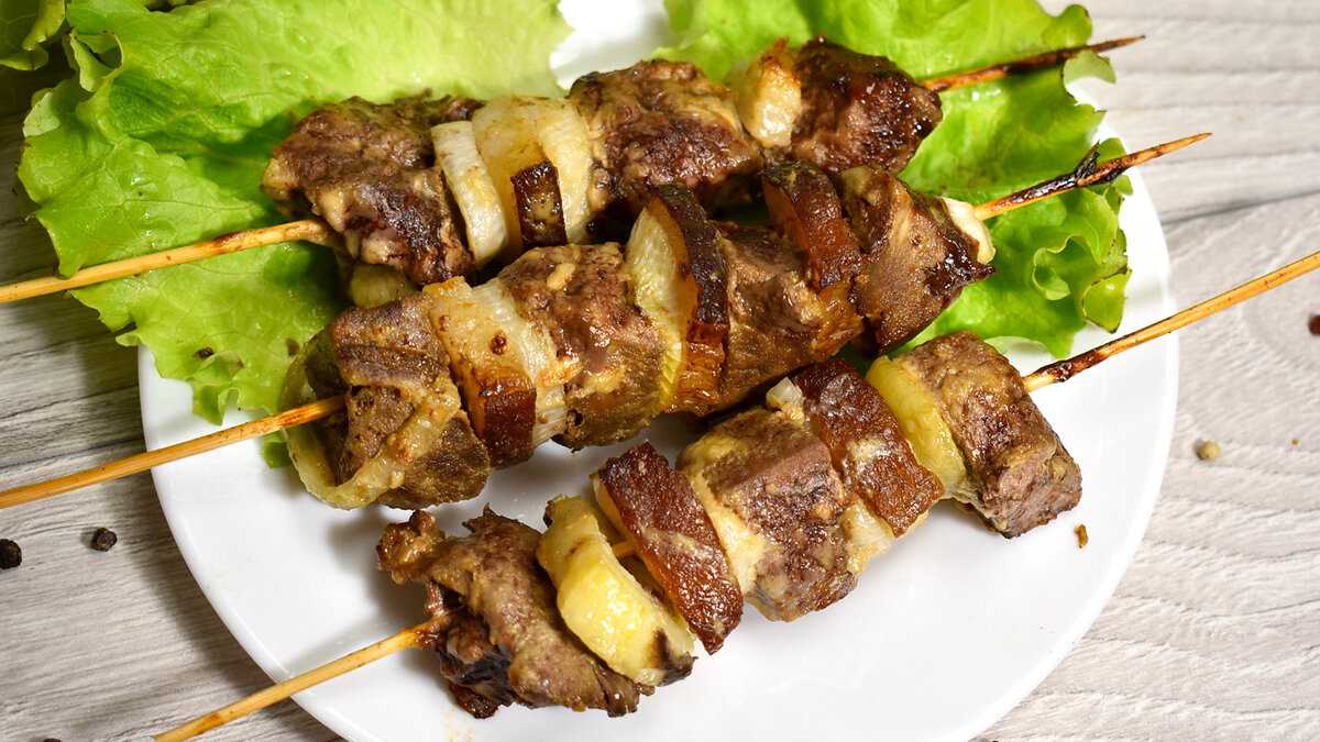 Шашлык из печени - секреты приготовления печени на мангале