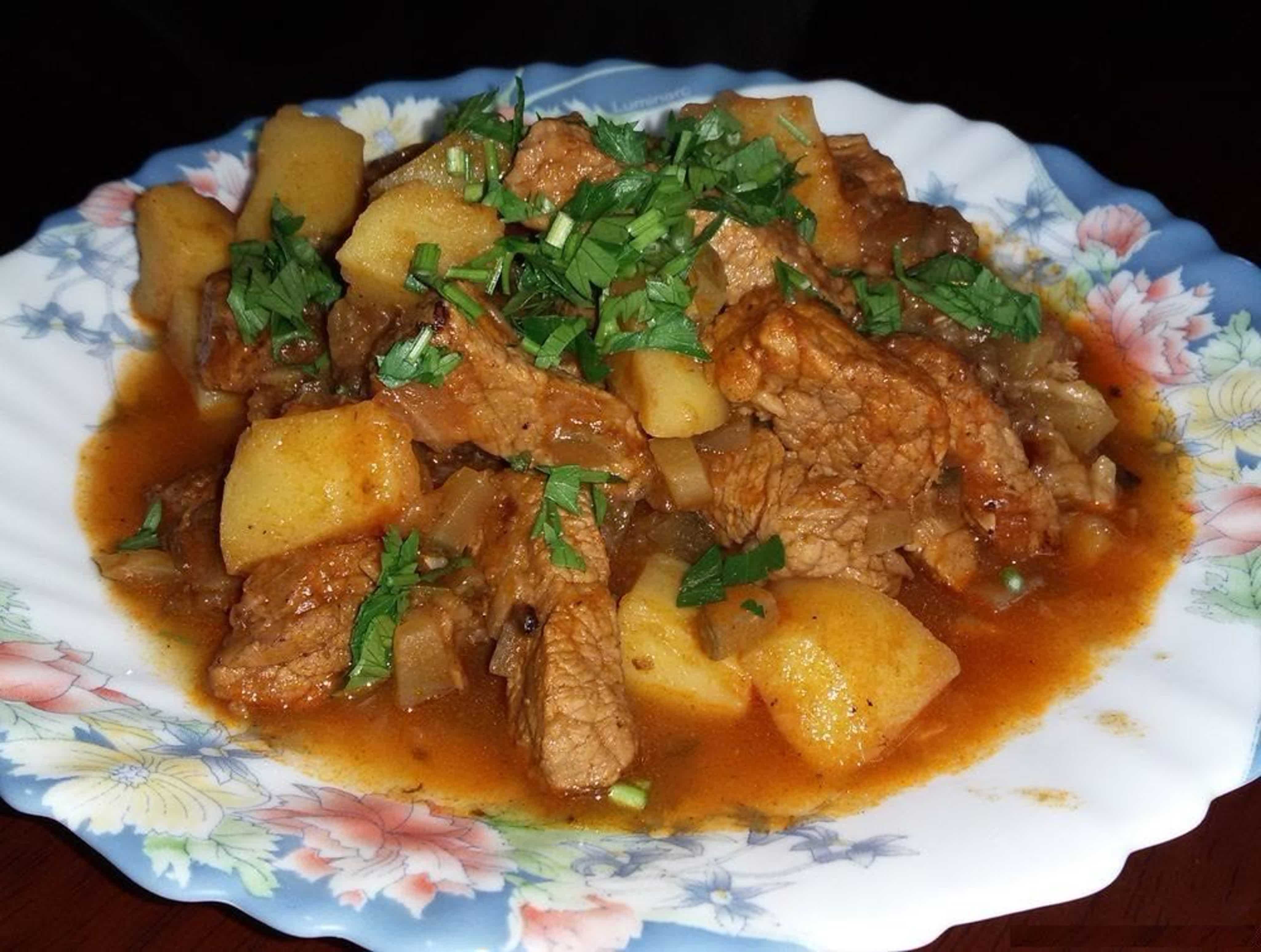 Азу по-татарски с солеными огурцами: пошаговый рецепт с фото