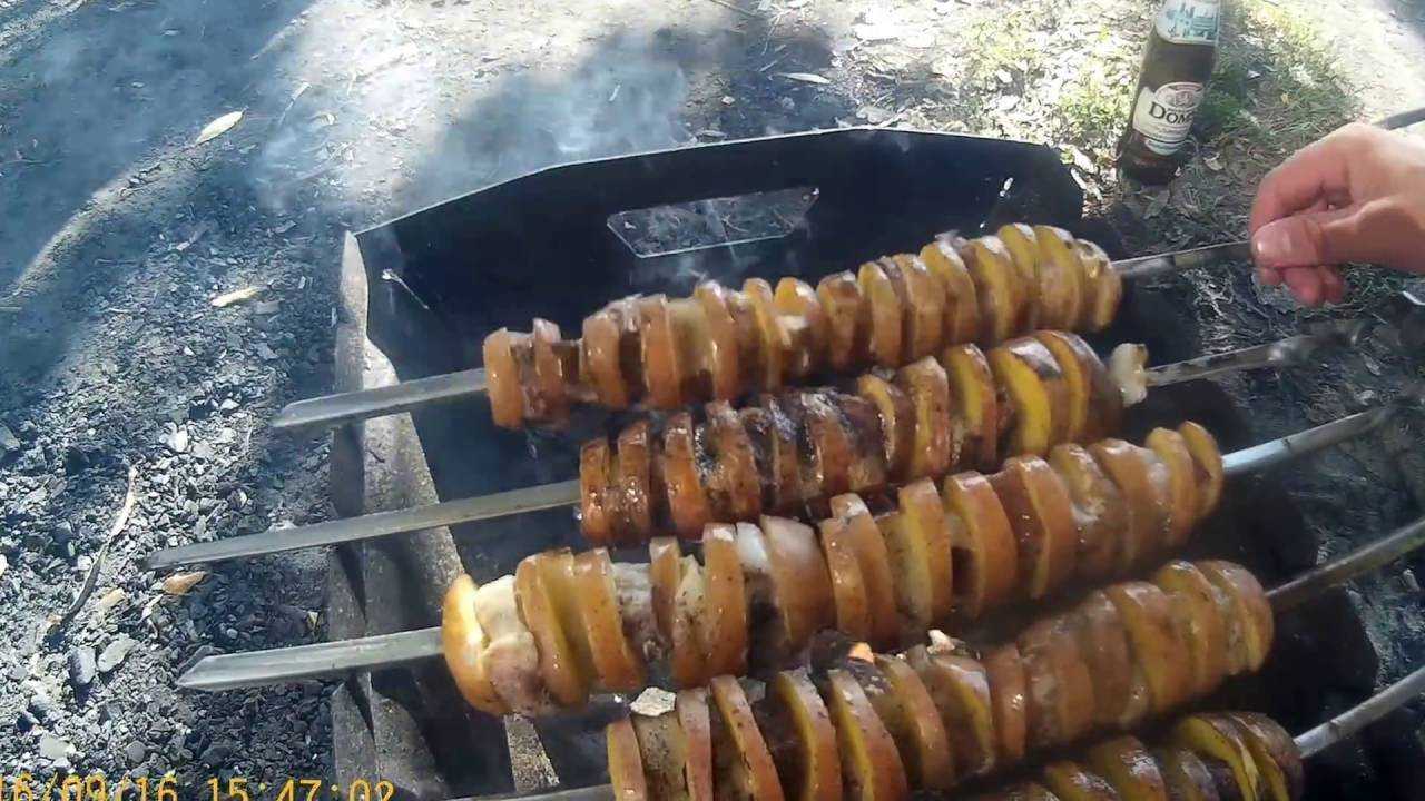 Жареная картошка со свиным салом