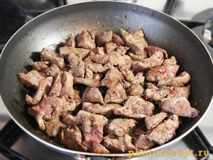 Печень индейки, тушеная с овощами пошаговый рецепт с фото