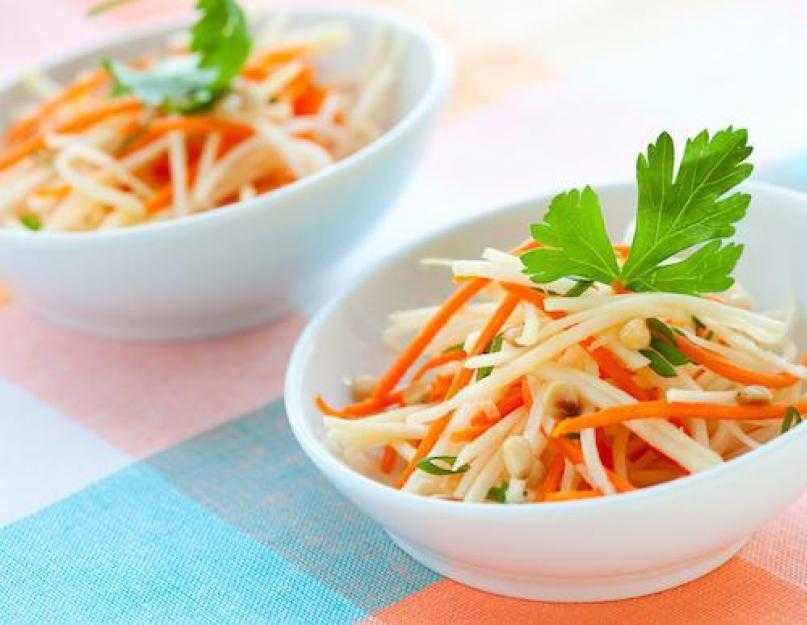 Салат с дайконом – 10 самых вкусных рецептов