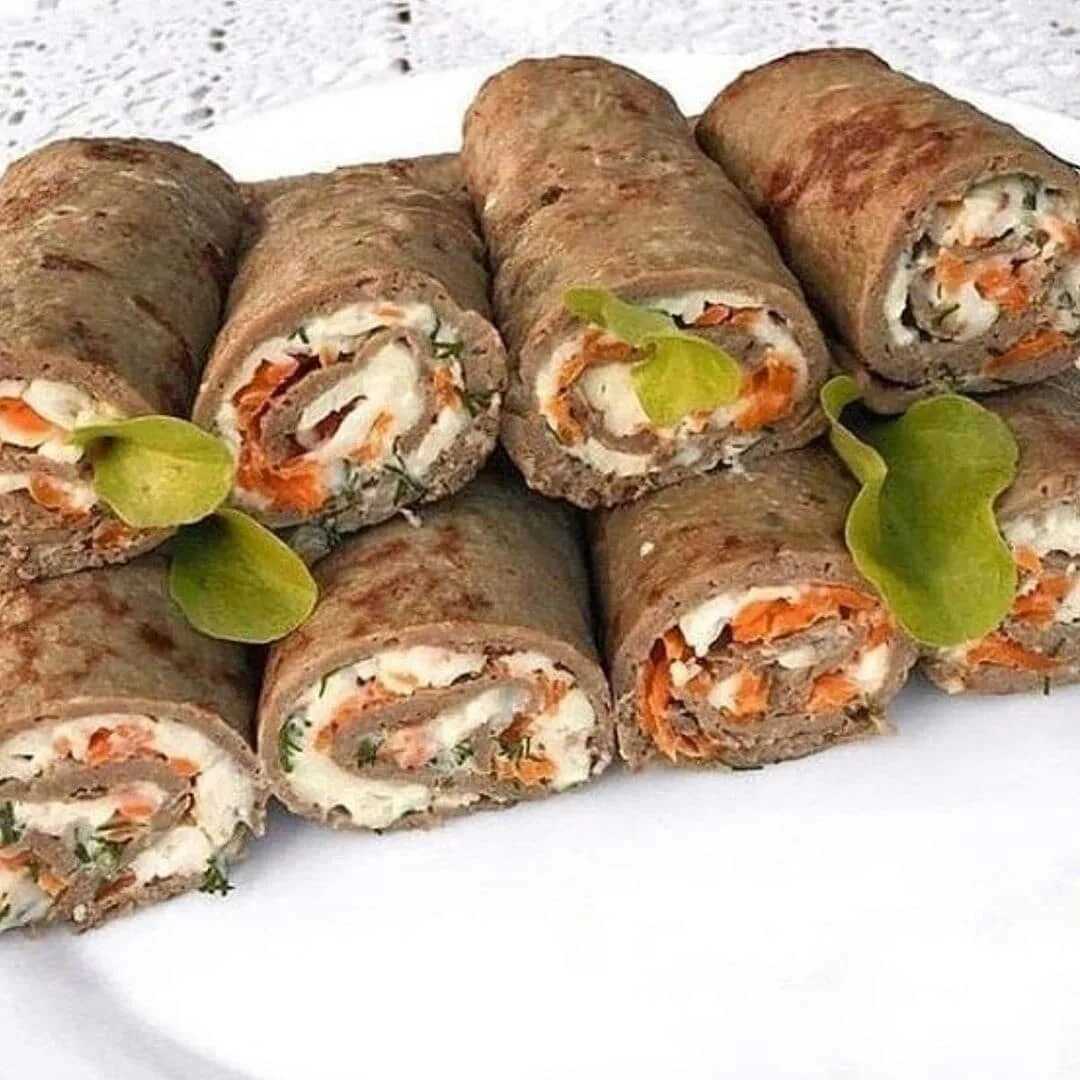 Фаршированные блины с печенью – рецепты очень вкусных блинчиков