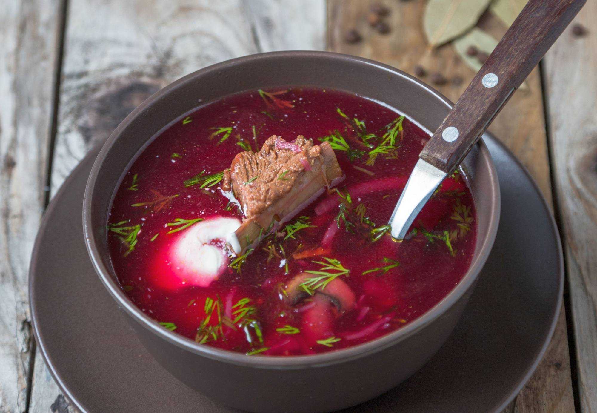 Борщ с говядиной и свежей капустой — вкусный классический рецепт
