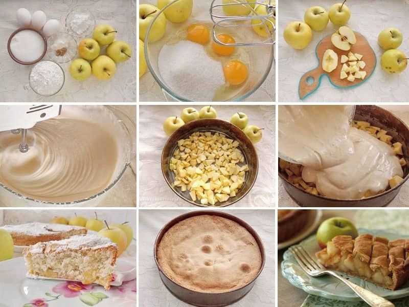 Заливной пирог с яблоками — 9 быстрых и вкусных рецептов