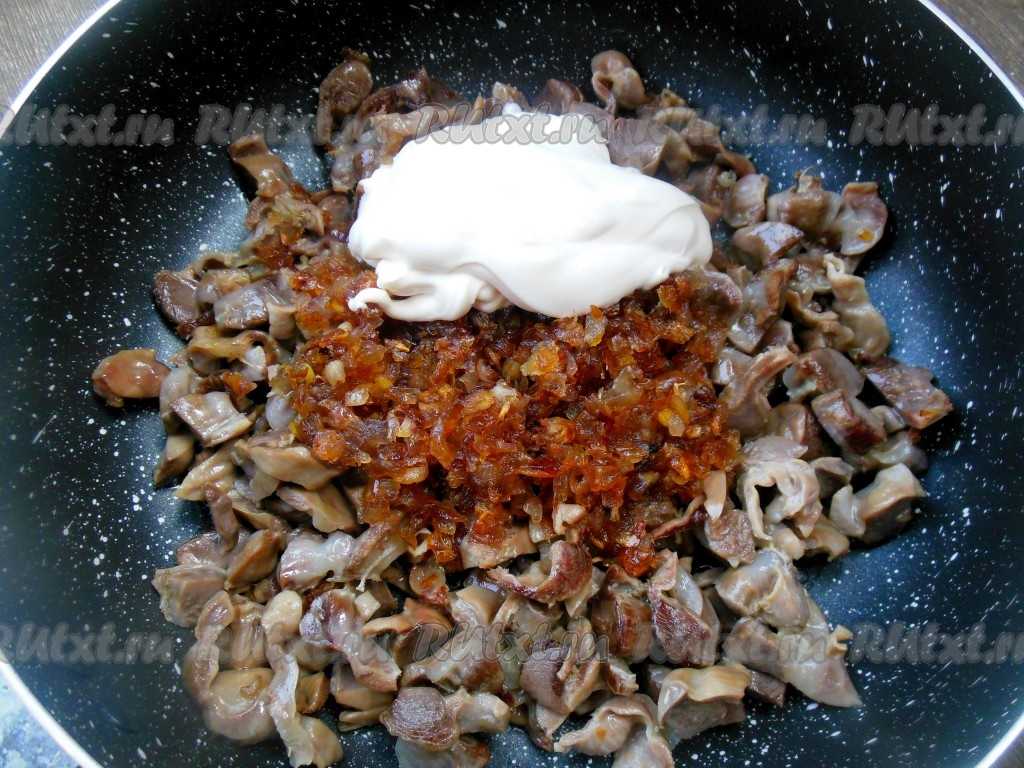 Куриные желудки - рецепты приготовления в сковороде