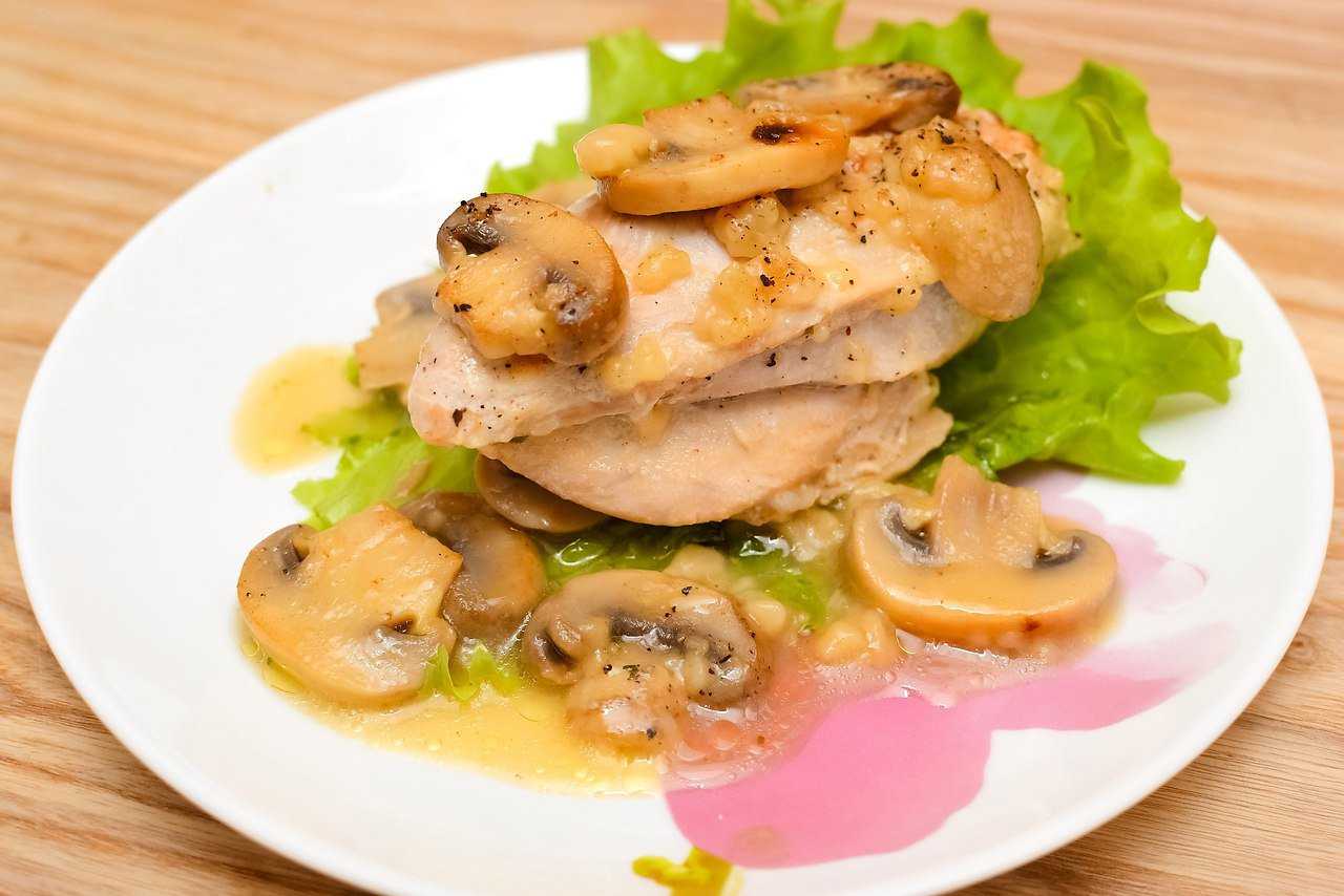 Куриное филе с шампиньонами (8 вариантов приготовления)