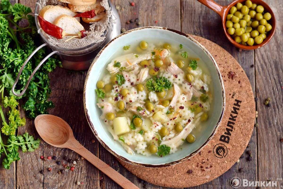 Рецепт супа картофельного с зеленым горошком как в детском саду | меню недели