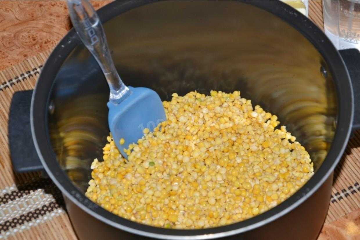 Гороховая каша в мультиварке редмонд