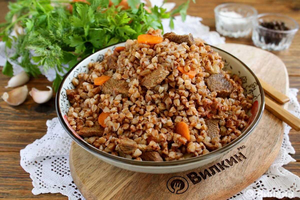 Гречка по-купечески со свининой