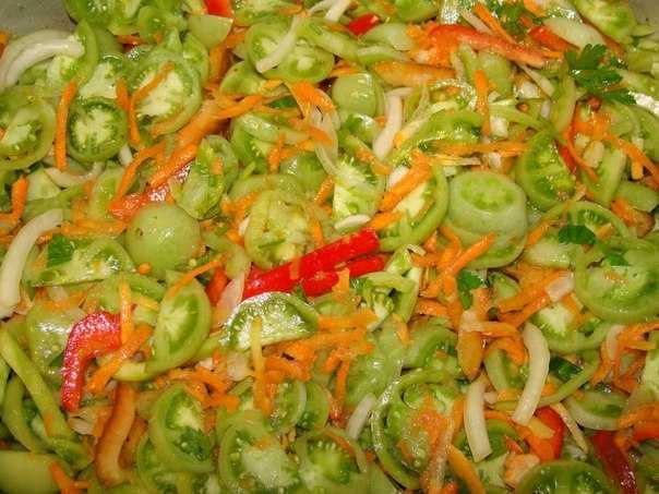 Очень вкусные салаты из зеленых помидоров на зиму – рецепты без стерилизации