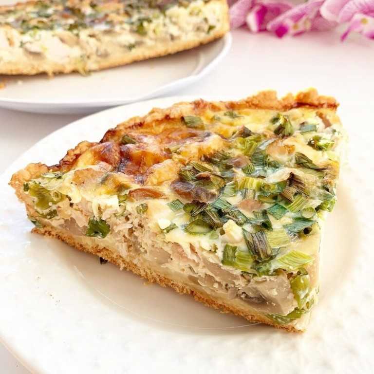 Как приготовить киш с курицей и грибами