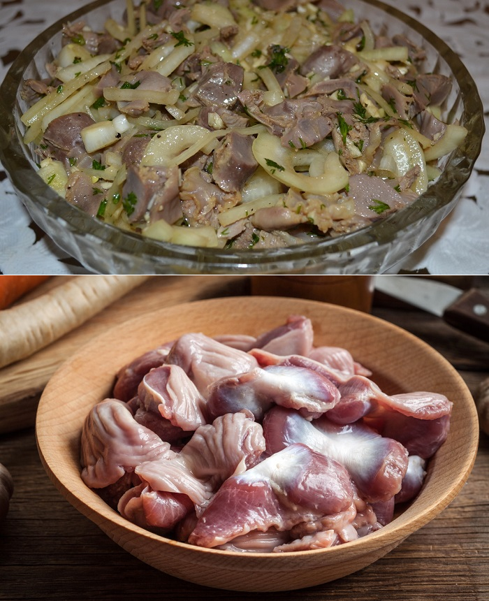 Куриные желудки — рецепты приготовления в сковороде