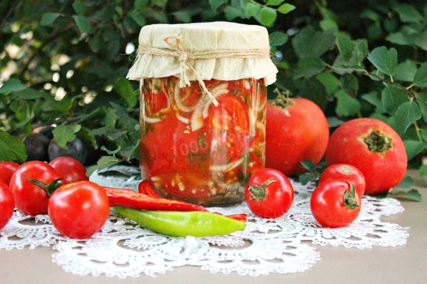 Салаты из помидоров на зиму — самые вкусные рецепты пальчики оближешь