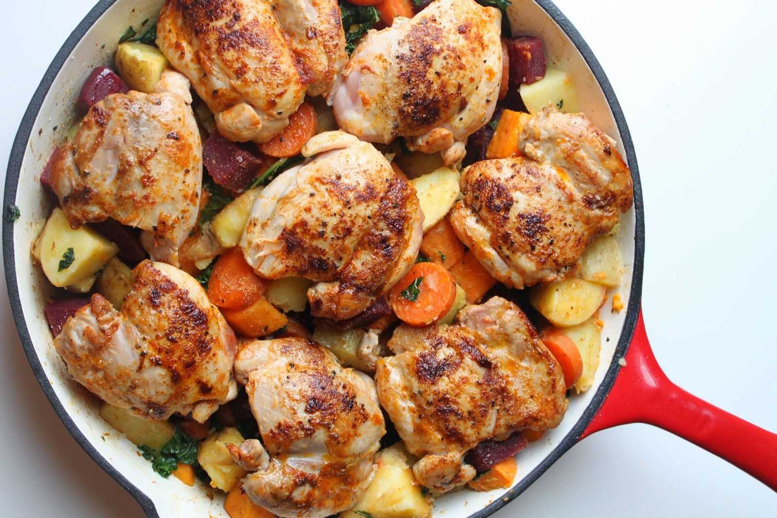 Рагу из курицы с картошкой и овощами