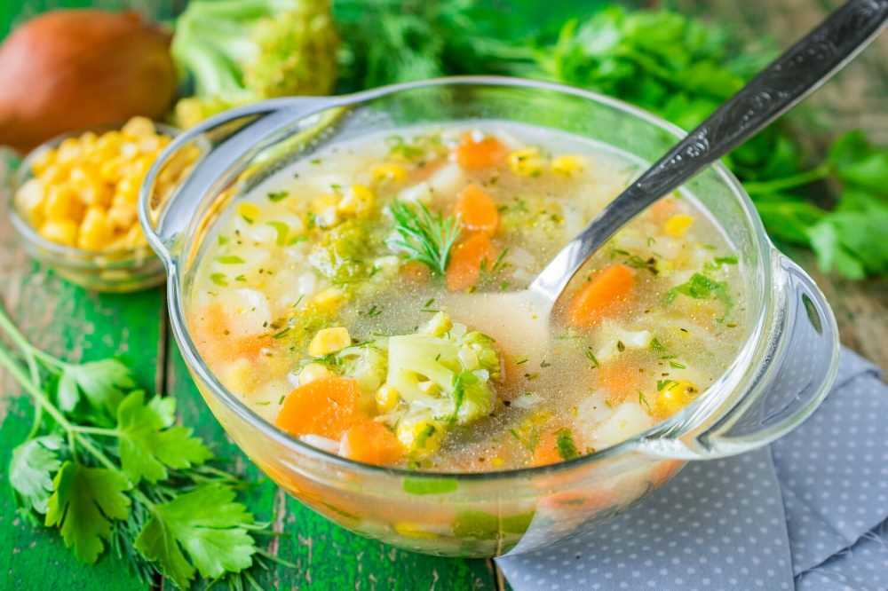 Суп с брокколи и курицей по пошаговому