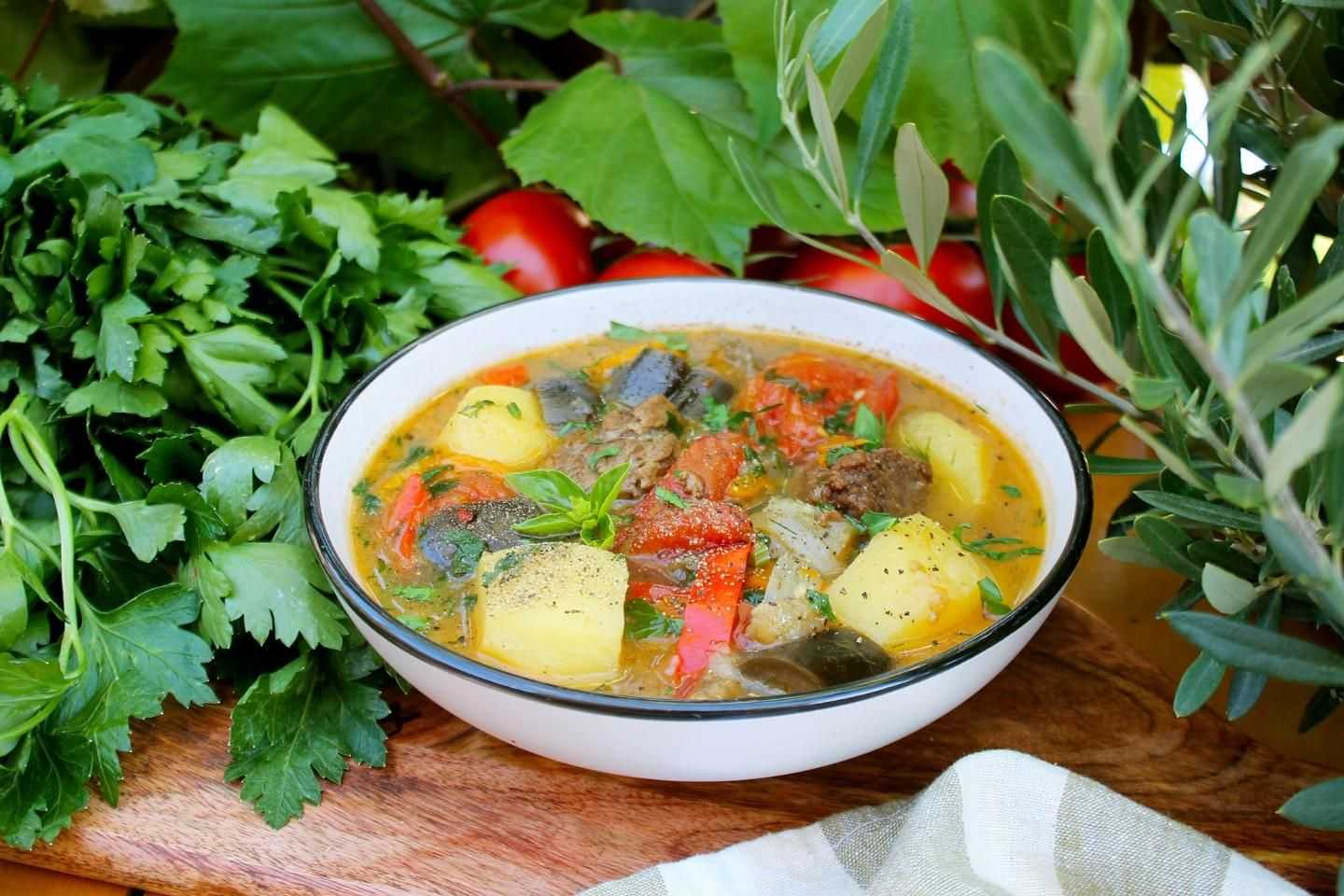 Суп харчо с картошкой и рисом рецепт с фото пошагово - 1000.menu