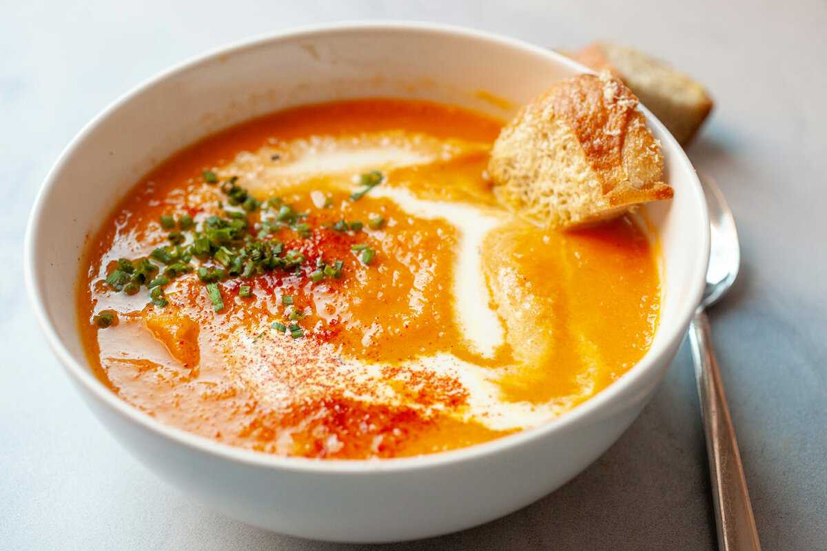 Суп-пюре с морковью и рисом простой домашний рецепт пошагово с фото