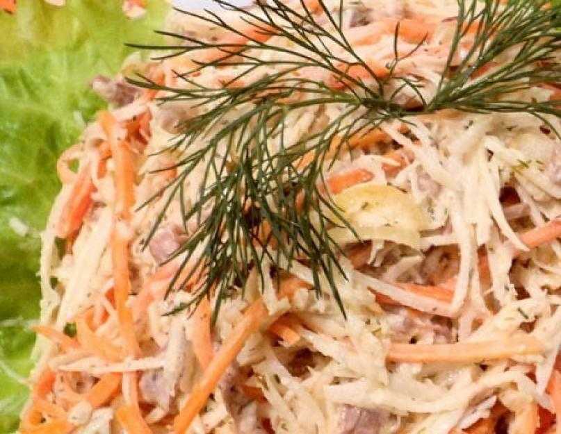 Простой и вкусный салат из черной редьки — 10+ лучших рецептов с фото