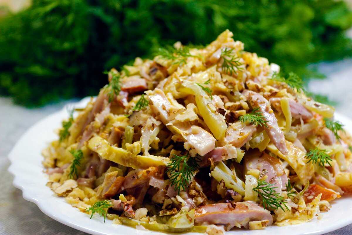 Салат минутка с копченой курицей - рецепт пошаговый с фото