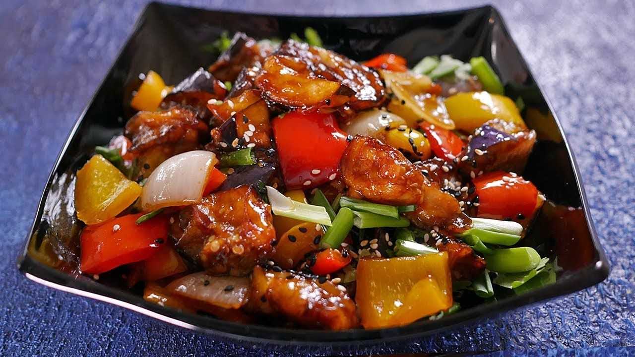 Как приготовить баклажаны с овощами на сковороде быстро и вкусно