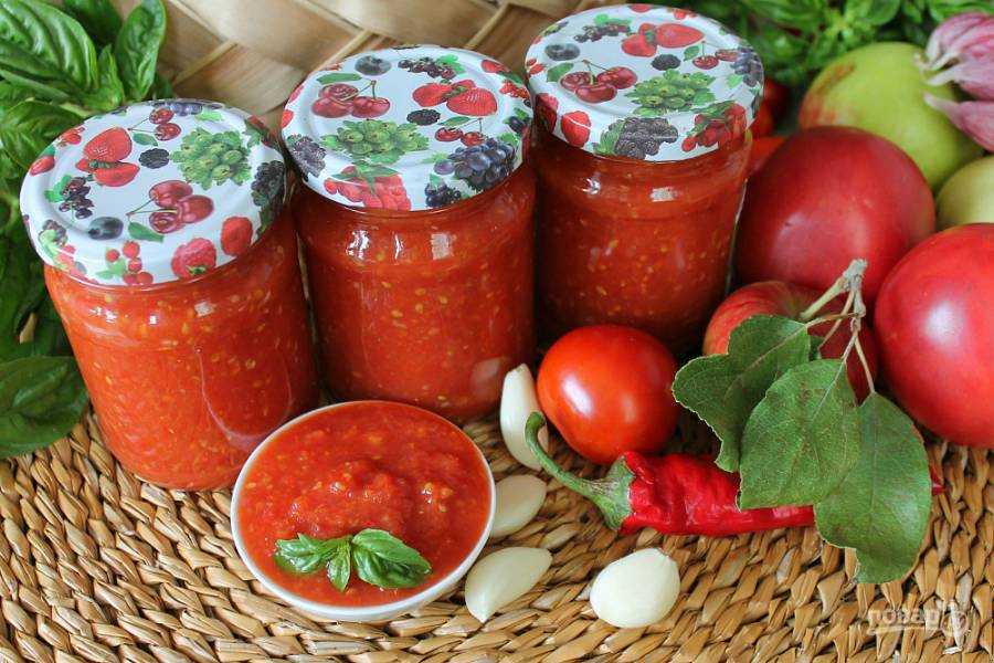 Аджика с яблоками на зиму — вкусные рецепты из помидор и перца