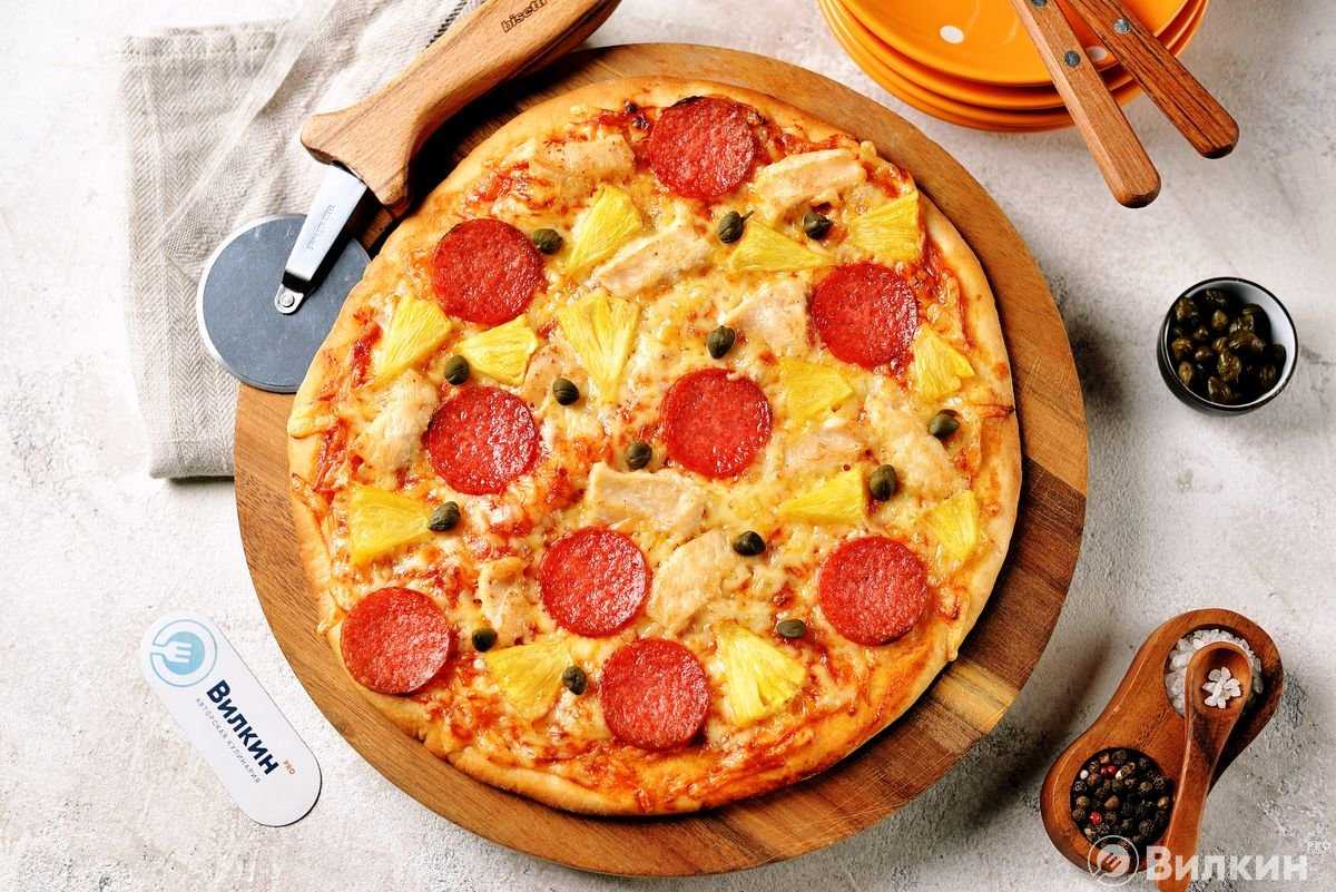 Гавайская пицца с ананасами и курицей - пошаговый рецепт приготовления