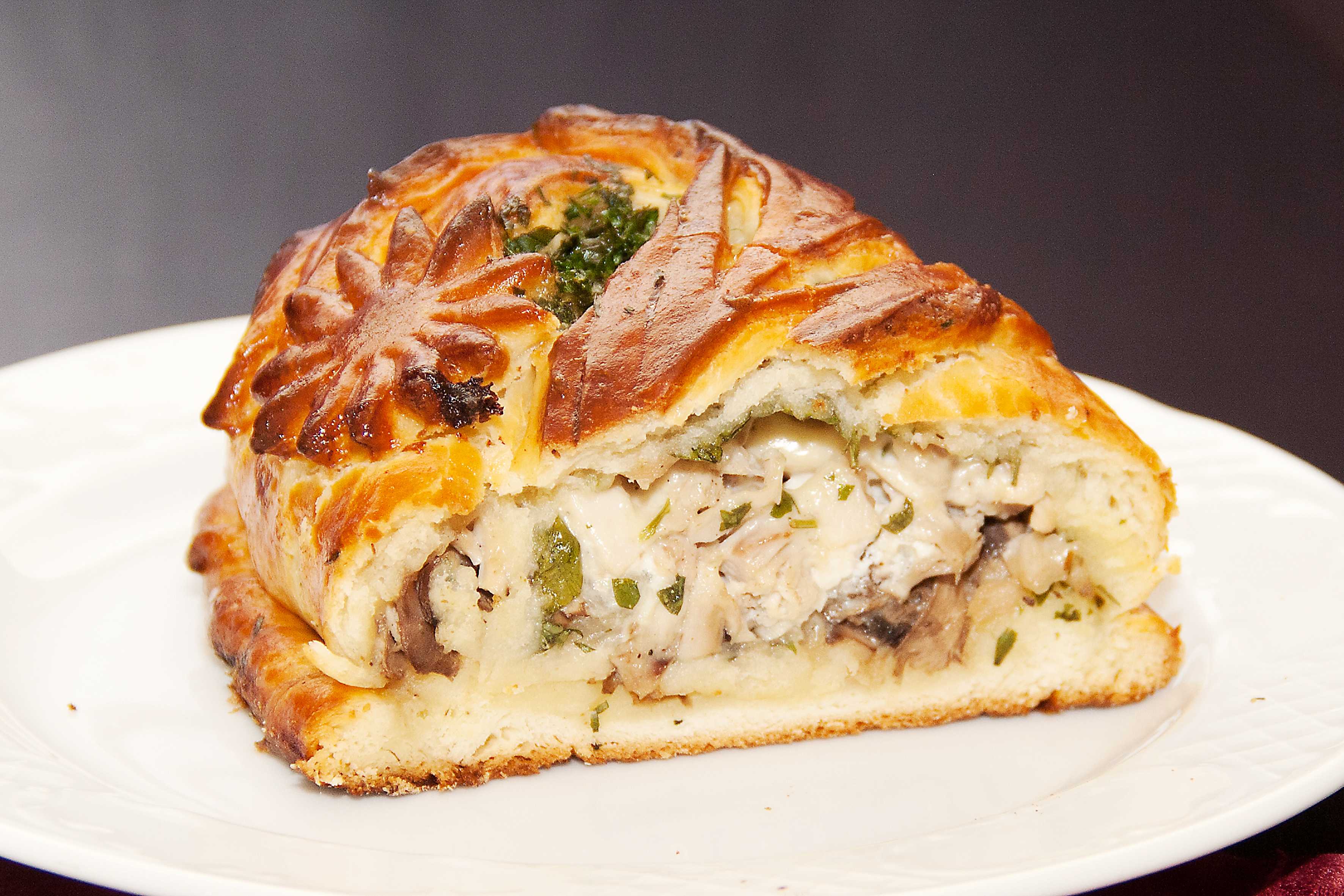 Пирог курник с курицей и картошкой. рецепт курника на кефире