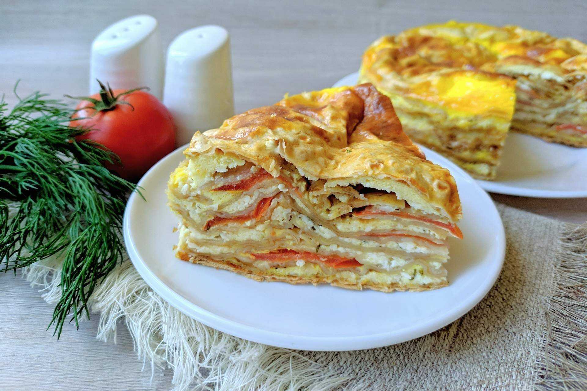 Рулеты из лаваша с творогом и сыром в духовке