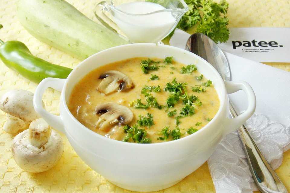Сырный суп с грибами - рецепт с пошаговыми фото | меню недели