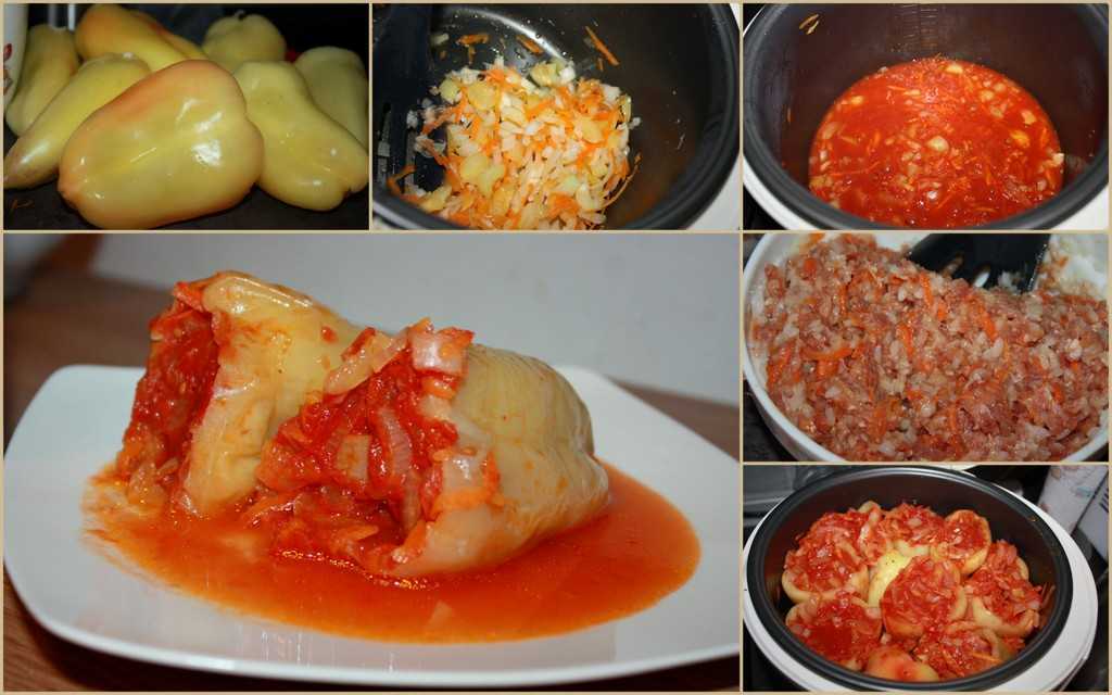 Фаршированный перец с мясом и рисом - 5 пошаговых рецептов перцев с фаршем