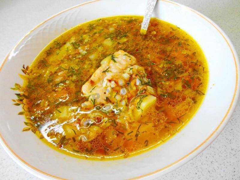 Гречневый суп с курицей в мультиварке