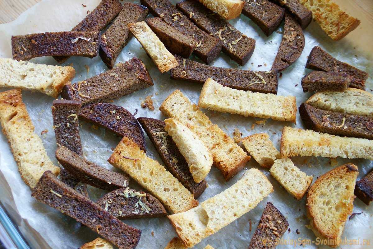 При какой температуре сушат сухари? секреты приготовления вкусных закусок