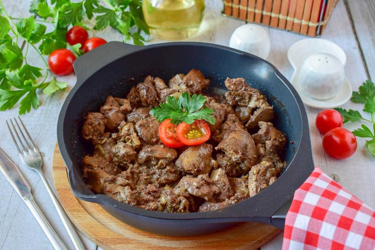 Куриная печень, жареная с луком и морковью - 5 пошаговых фото в рецепте