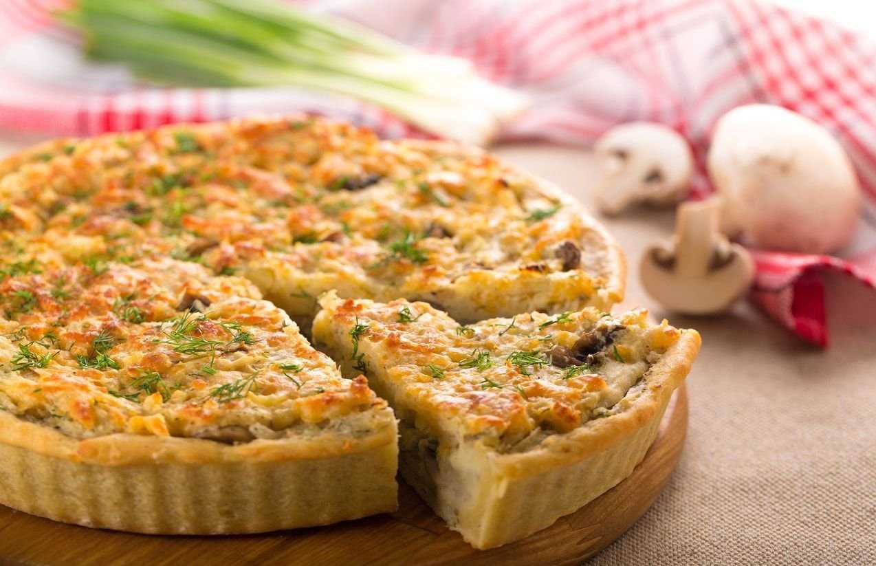 Киш  с курицей и луком.(фоторецепт)