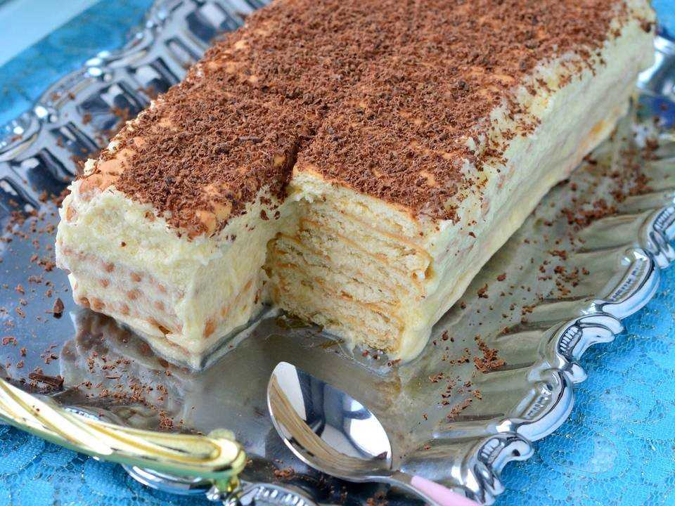 Торт без выпечки домик (из печенья и творога) пошаговый рецепт