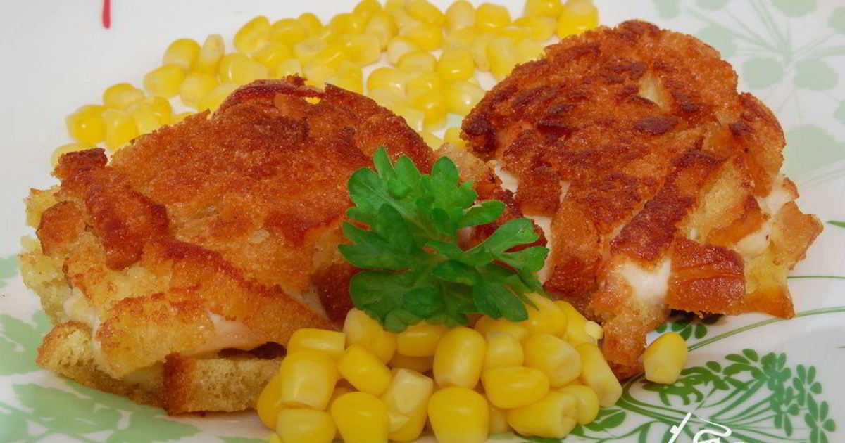 Гренки из батона на сковороде с яйцом и молоком