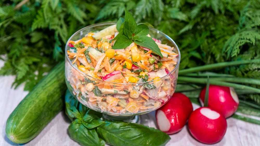 10 простых салатов с консервированной кукурузой на праздник и на каждый день
