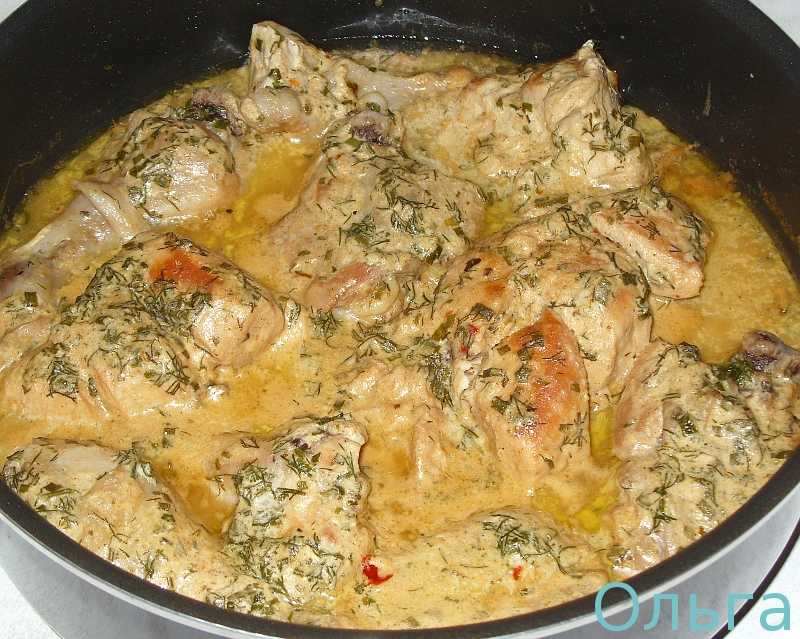 Курица в сметанном соусе – 10 вкусных рецептов