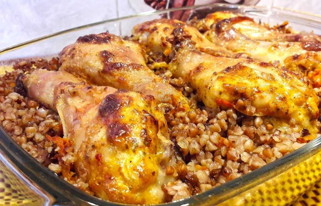Гречка с курицей в духовке – 8 пошаговых рецептов с фото