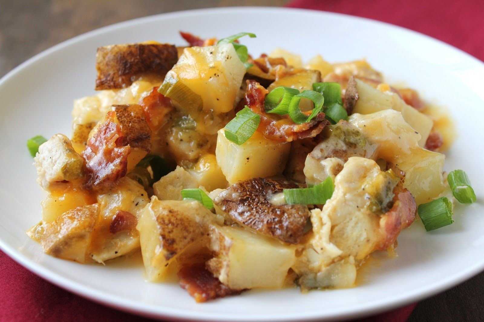 Картошка с грибами и курицей на сковороде — идеальное сочетание