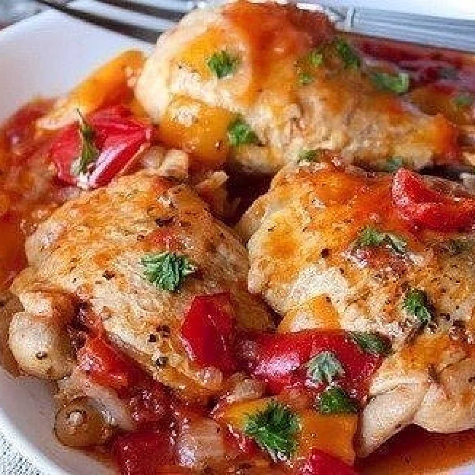 Куриное филе в томатном соусе -пошаговый рецепт с фото