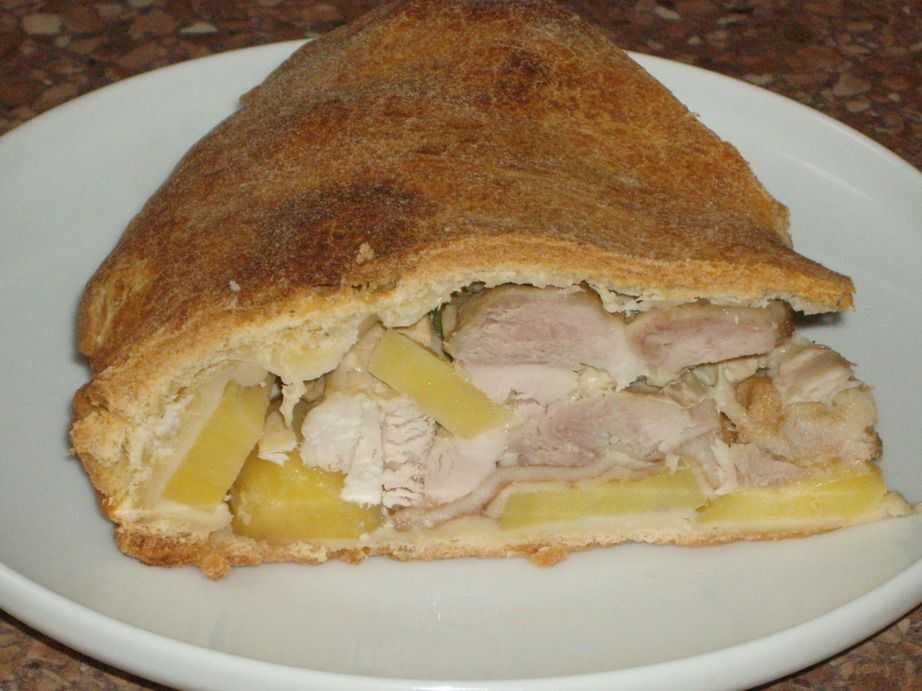 Рецепт теста на курник с мясом и картошкой