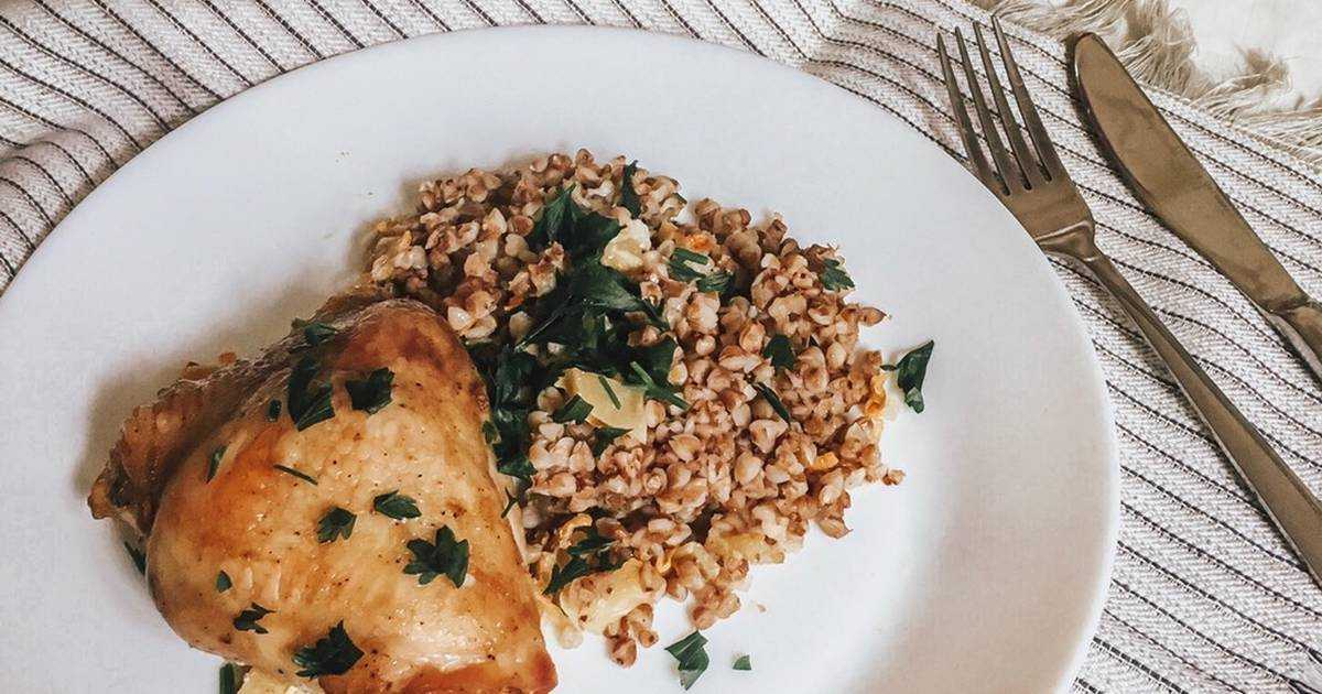 Гречка с курицей в духовке