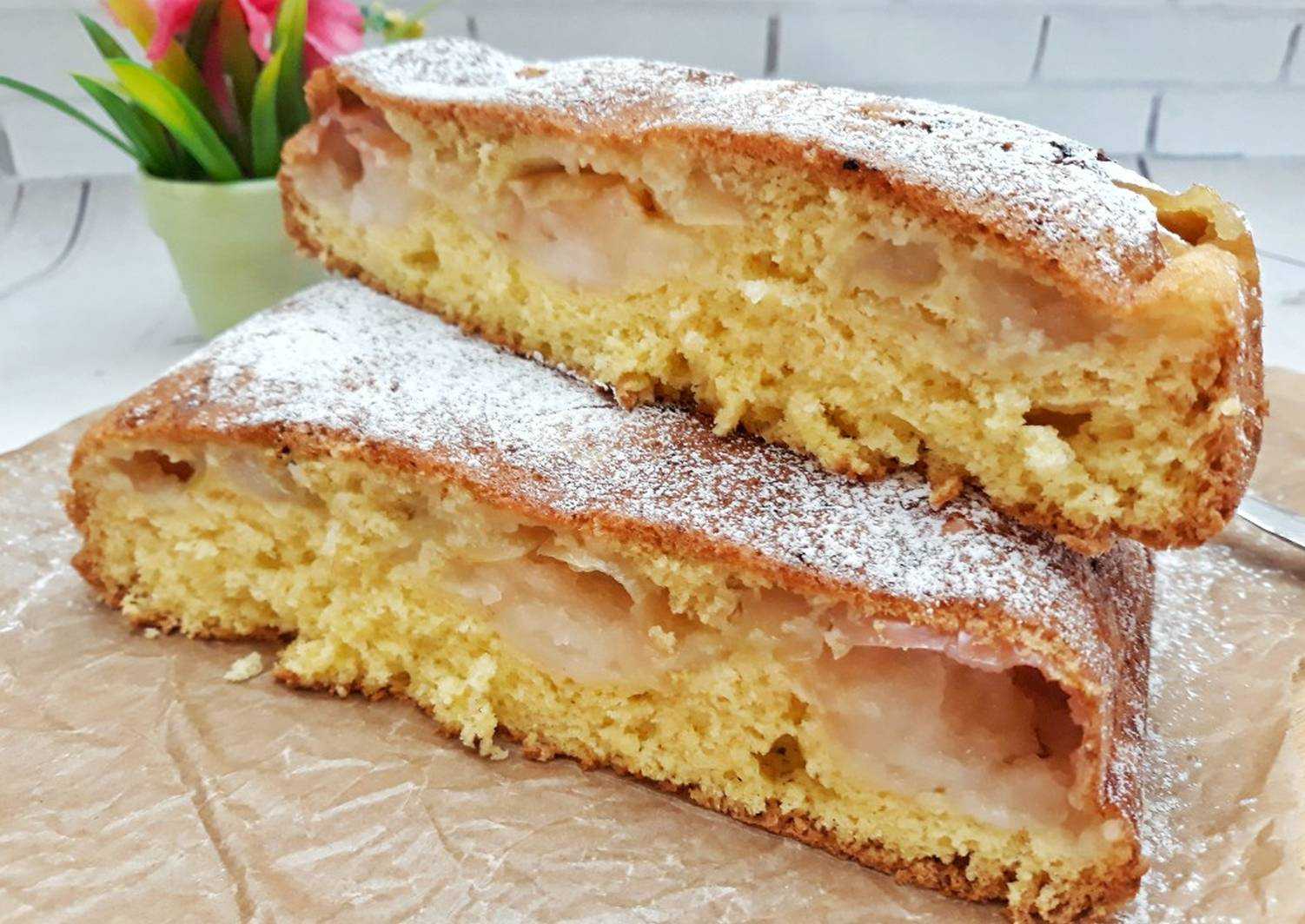 Идеальная шарлотка: много яблок и мало теста