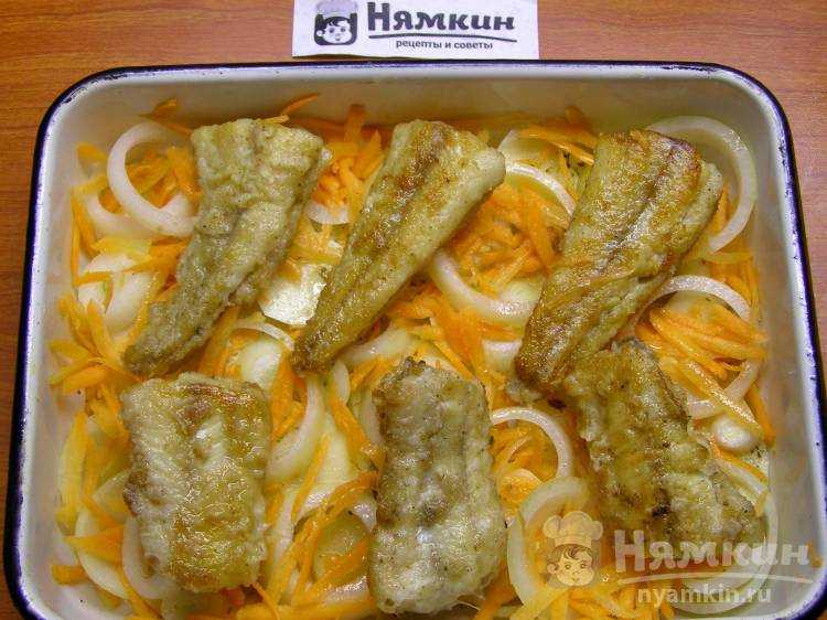 Навага в духовке - рецепт пошаговый с фото