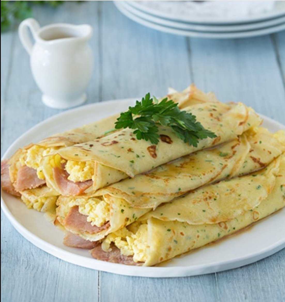 Блинчики с индейкой, яйцом и зеленым луком - рецепт с фотографиями - patee. рецепты