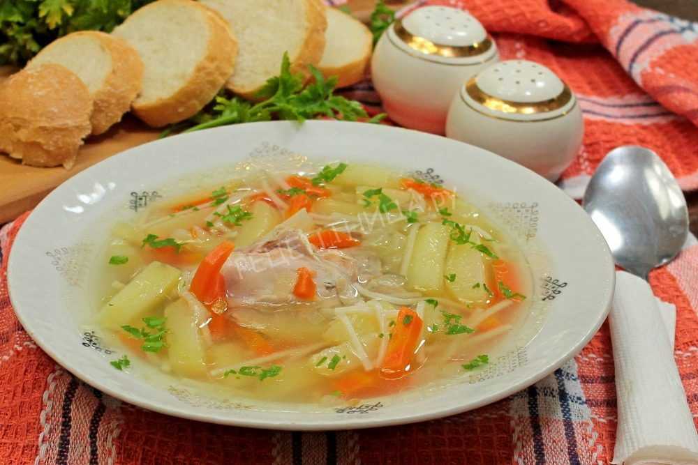 Куриный суп с вермишелью и картошкой в мультиварке | меню недели