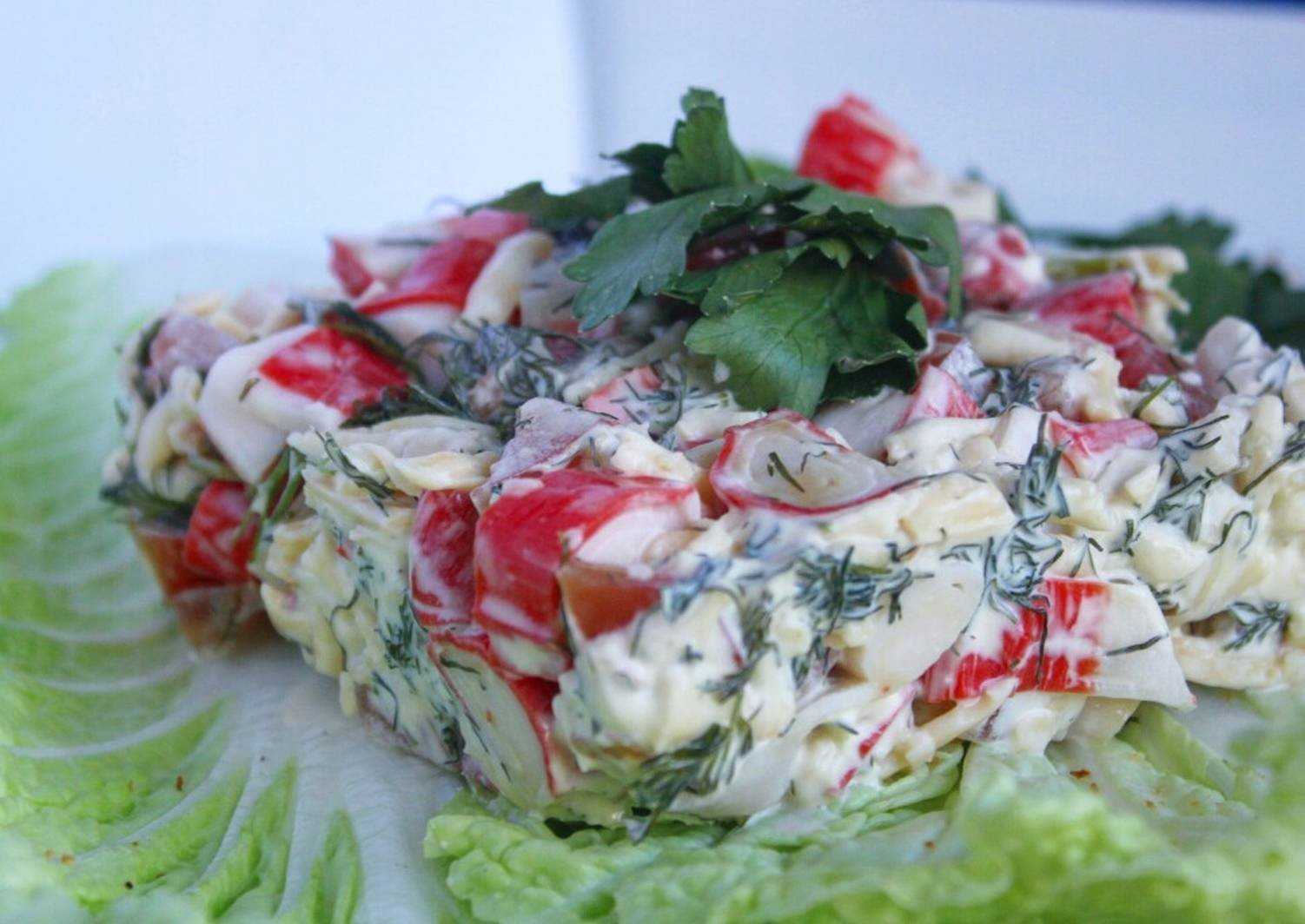 Cалат с крабовыми палочками — самый вкусный и простой рецепт